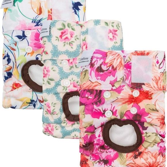 Cutebone Female Dog Wrap Diapers Washable Sz S - Picture 2 of 8